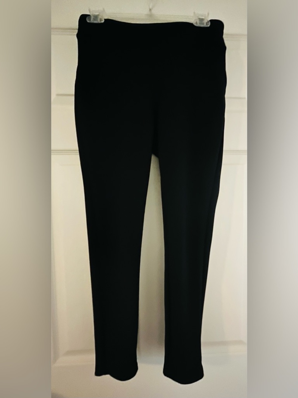 Shosho Black Slim Stretch Pocketed Leggings
